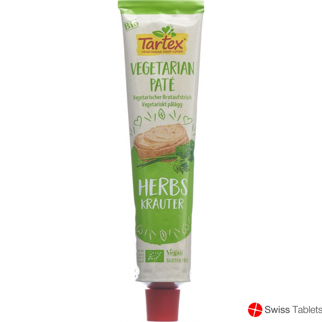 Tartex Kräuter pflanzliche Streichpastete Bio Tube 200g buy online