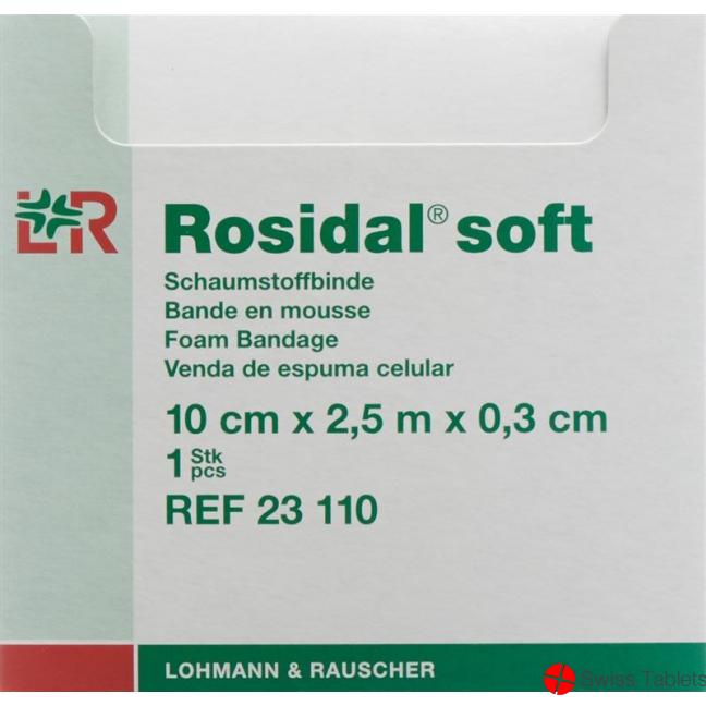 Rosidal Soft foam bandage 2.5mx10cmx0.3cm buy online