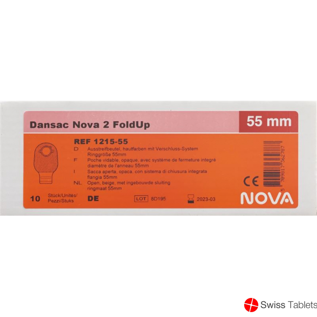 Dansac Nova 2 Foldup Ileo 55mm Opaque 10 Beutel buy online