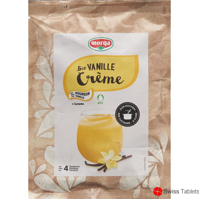 Morga Bio Creme Pulver Vanille Curcuma Beutel 70g buy online