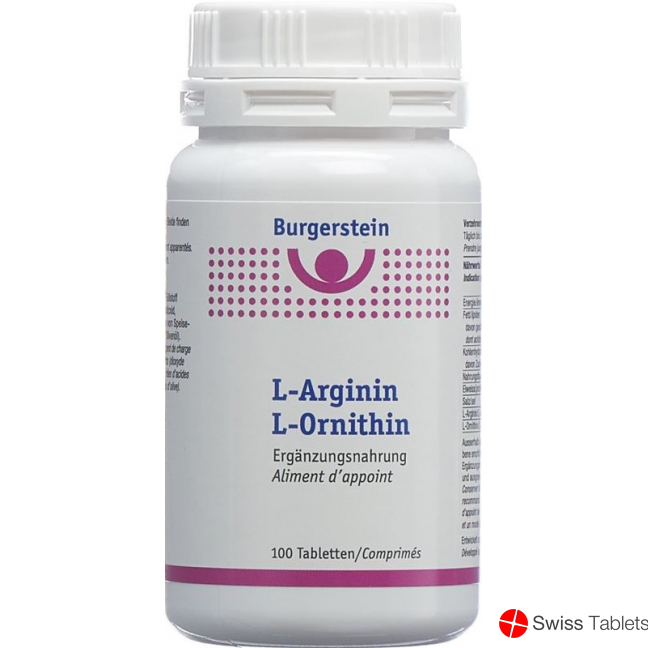 Burgerstein L-Arginin/L-Ornithin tablets 100 pieces buy online