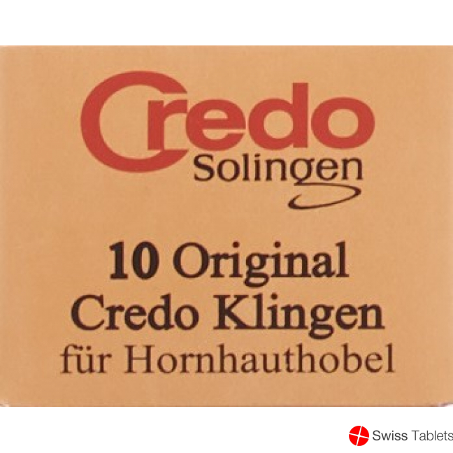 Credo Ersatzklingen Hornhauthobel Schachtel 10 Stück buy online