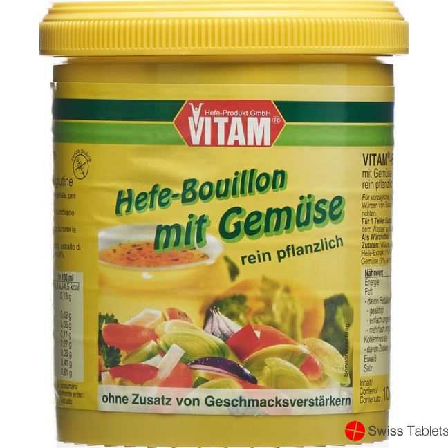 Vitam Bouillon Hefe Paste Gemues Glutenf Dose 1kg buy online