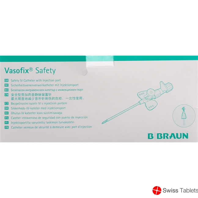 Vasofix Safety IV-Kanüle 18g 1.3x33mm Grün 50 Stück buy online