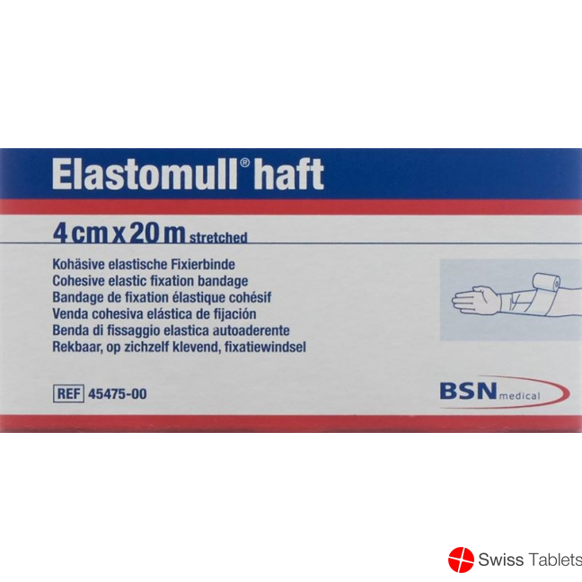 Elastomull Haft Gazebinde Weiss 20mx4cm Rolle buy online
