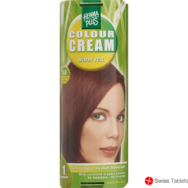 Henna Plus Colour Cream 5.6 Warm Rot 60g buy online
