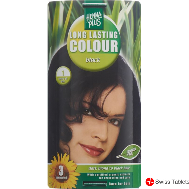 Henna Plus Long Last Color 1 Black buy online