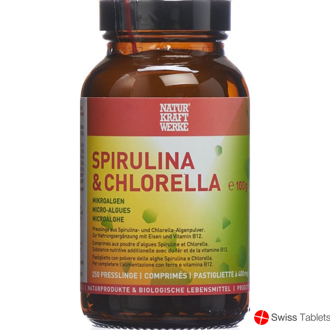 Naturkraftwerke Spirul Chlore Tabletten 400mg 250 Stück buy online
