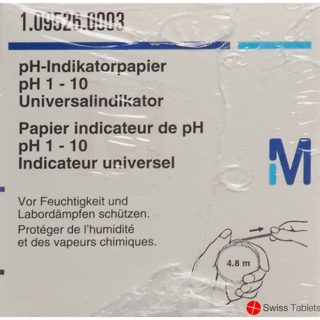 Merck Universal Indikator Papier Rolle pH 1-10 3 Stück buy online