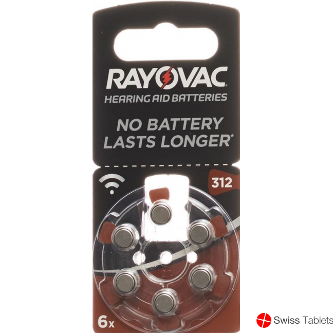 Rayovac Batterie Hörgerät 1.4V V312 6 Stück buy online