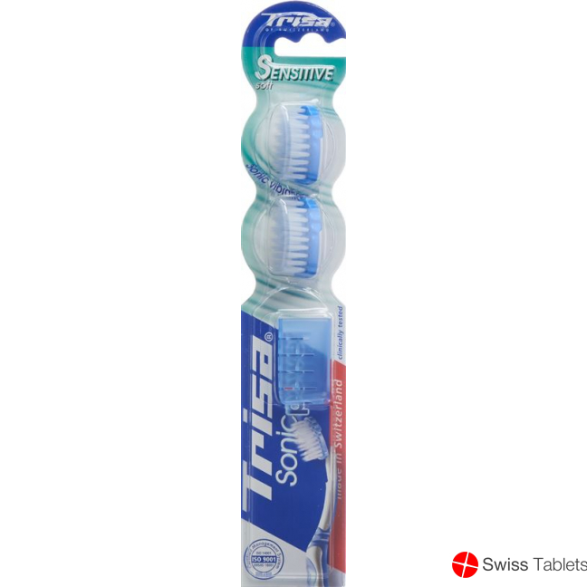 Trisa Sonicpower Ersatzset Schallzahnbürste Sensitiv 2 Stück buy online