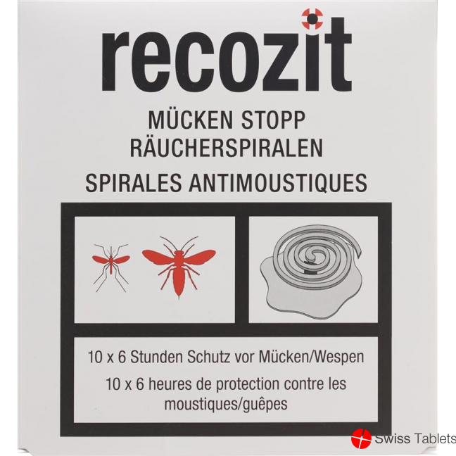 Recozit Mücken Stopp Räucherspirale 5x 2 Stück buy online