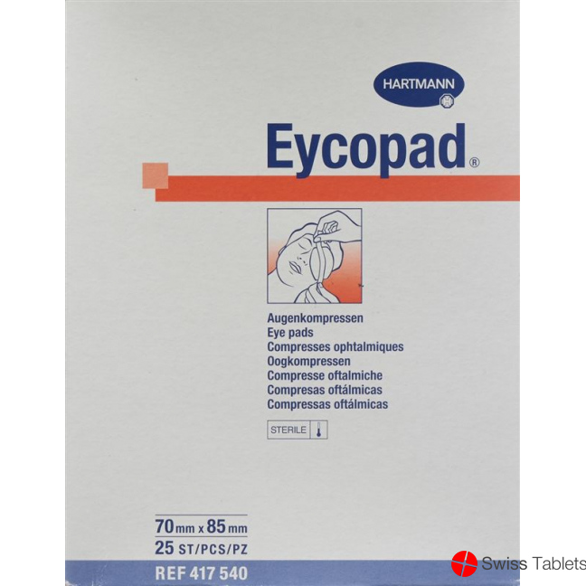Eycopad Augenkompressen 70x85mm Steril 25 Stück buy online