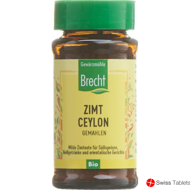 Brecht Zimt Ceylon Gemahlen Bio Glas 30g buy online