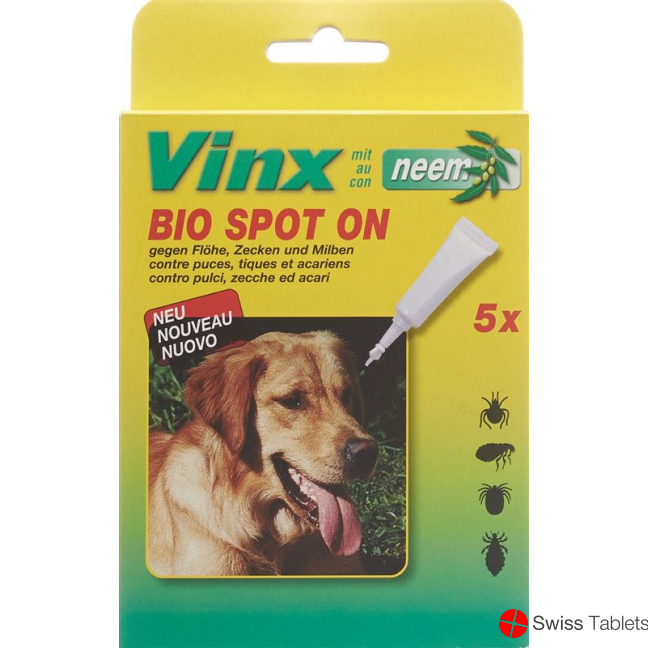 Vinx Bio Spot On Tropfen mit Neem Hund 5x 1ml buy online