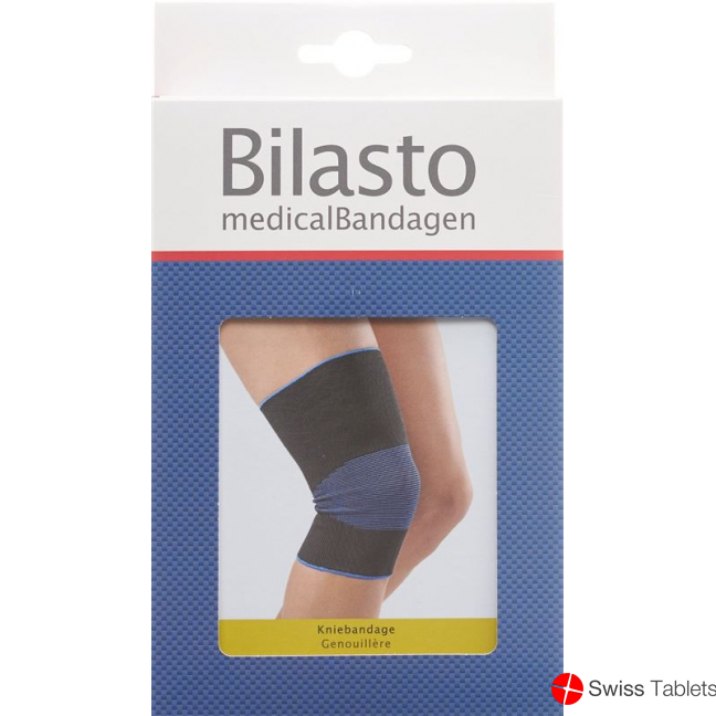 Bilasto Knee bandage size L Black/ Blue buy online