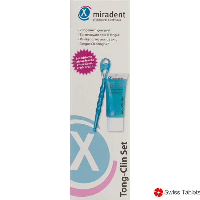 Miradent Tong-Clin Set 50ml Gel + Tongue Cleaner buy online