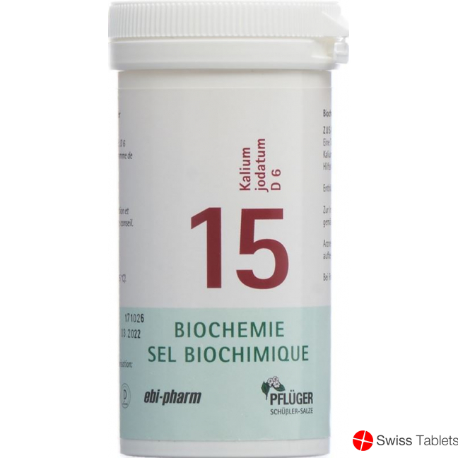 Pflueger Schüssler Nr. 15 Kal Jod Tabletten D 6 100g buy online