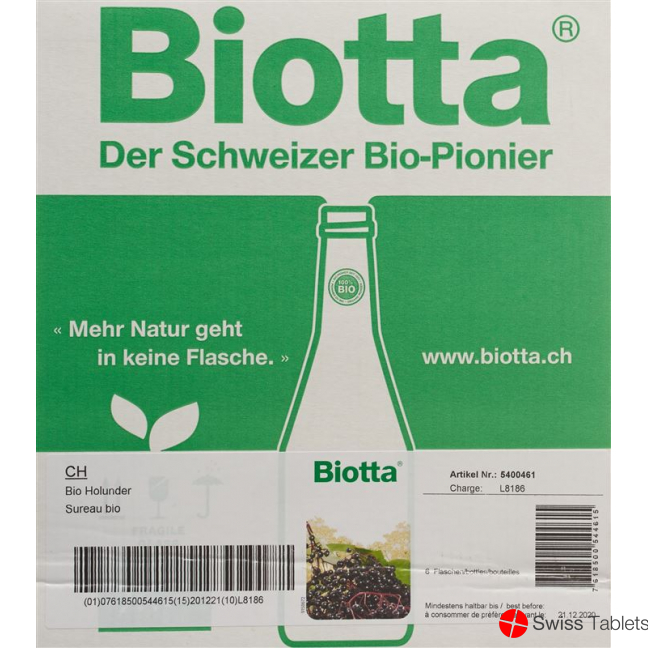 Biotta Bio Holunder 6 Flasche 5dl buy online Biotta Bio Holunder 6 Flasche 5dl buy online
