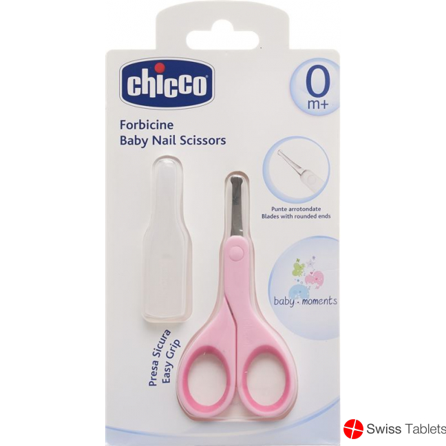 Chicco baby scissors with pink protective cap buy online