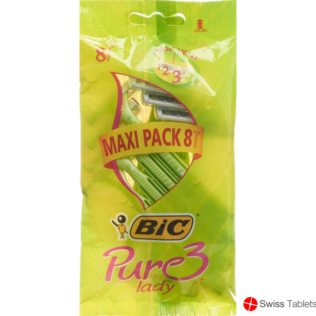Bic Pure 3 Lady 3-klingenrasierer Frauen Beutel 8 Stück buy online