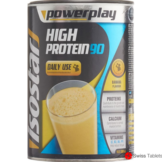 Isostar High Protein Pulver Banane Dose 400g buy online Isostar High Protein Pulver Banane Dose 400g buy online