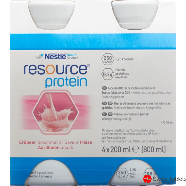 Resource Protein Erdbeer 4x 200ml buy online