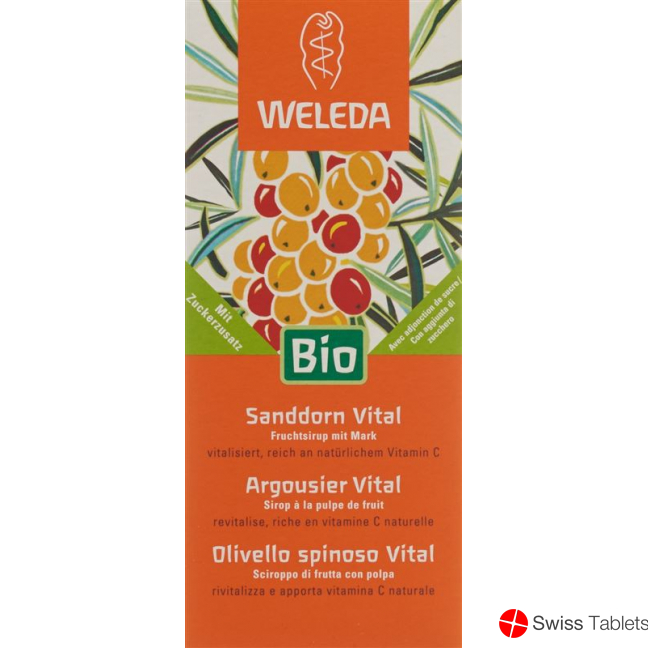 Weleda Sanddorn Vital Sirup Flasche 250ml buy online