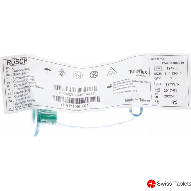 Rüsch Oropharyngealtubus Guedel Grösse 3 PVC buy online