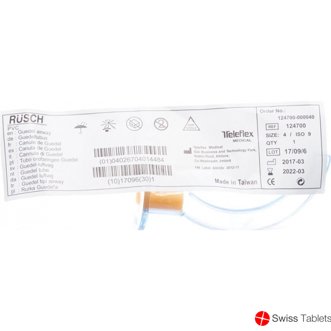 Rüsch Oropharyngealtubus Guedel Grösse 4 PVC buy online