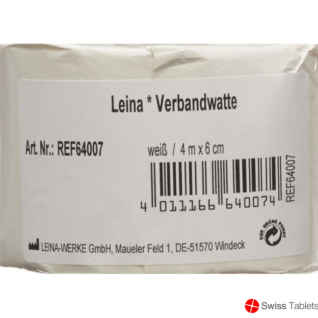 Leina bandage cotton 4mx6cm rolled Din61640 buy online