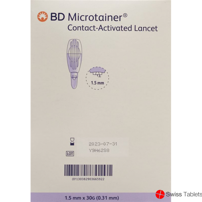 BD Microtainer Lanzetten 30g x 1.5mm Lila 200 Stück buy online