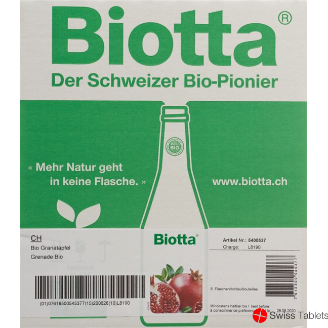 Biotta Bio Granatapfel 5dl buy online