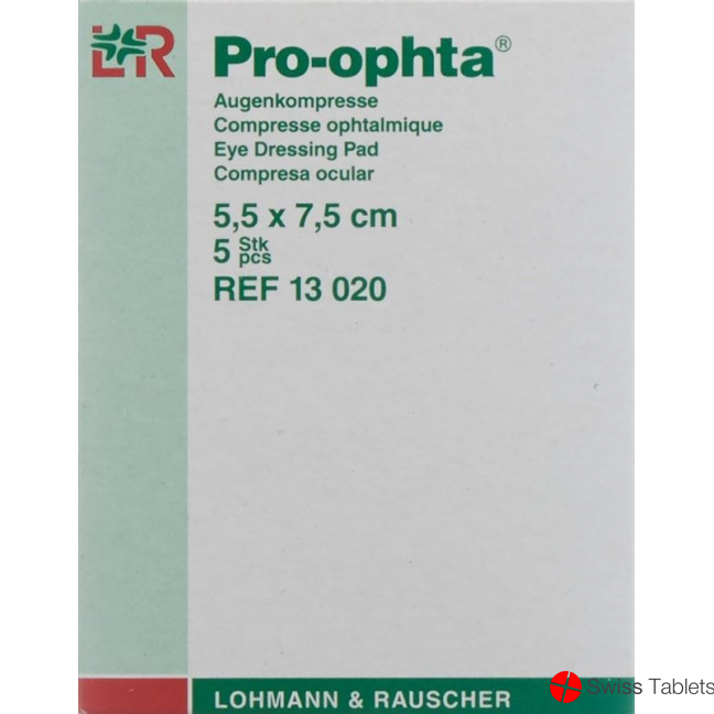 Pro Ophta Augenkomp 5.5x7.5cm Ungeschweisst 5 Stück buy online