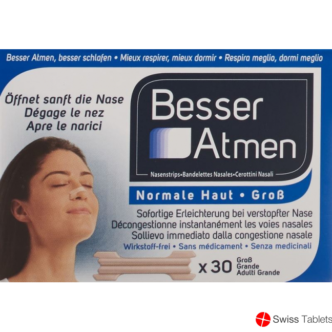 Besser Atmen Nose Strips, 30 pieces Large Size buy online