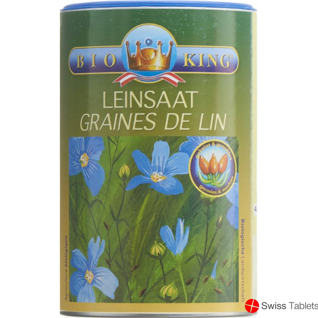 Bio King Leinsaat Gekeimt & Gemahlen 450g buy online
