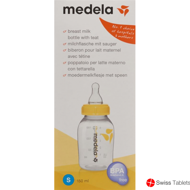 Medela Milchflasche mit Sauger 150ml S buy online