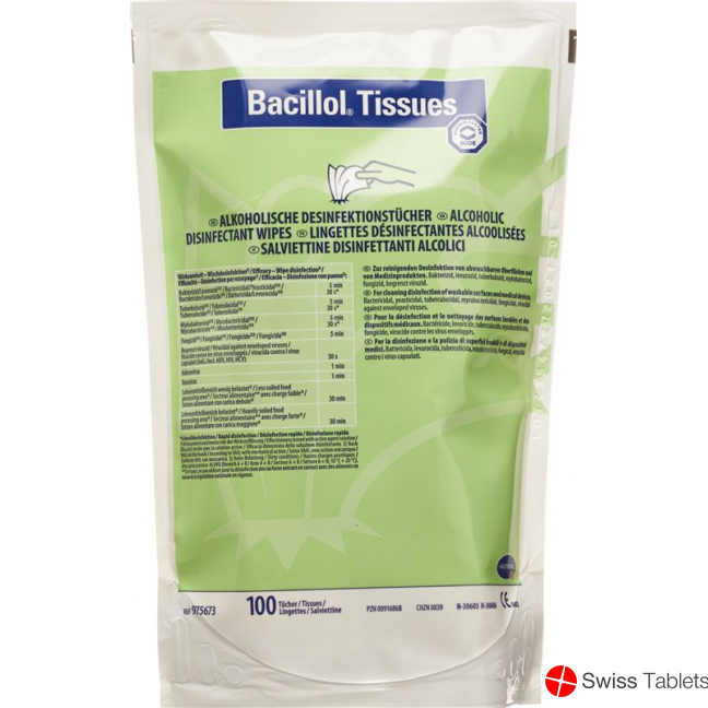 Bacillol Tissues Flächendesinfektion Ref 100 Stück buy online