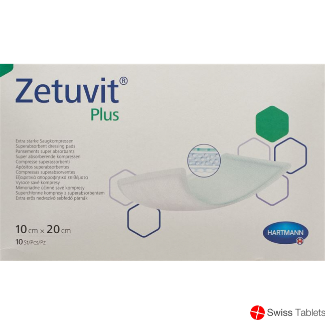 Zetuvit Plus Absorptionsverband 10x20cm 10 Stück buy online