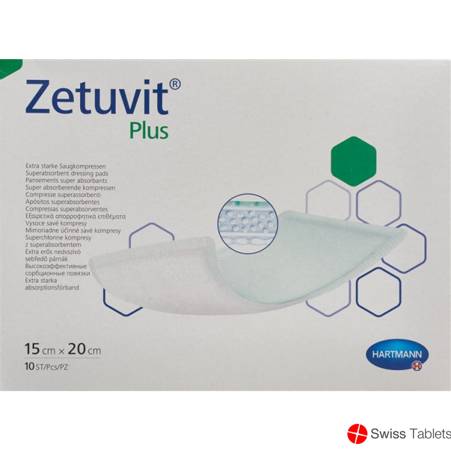 Zetuvit Plus Absorptionsverband 15x20cm 10 Stück buy online