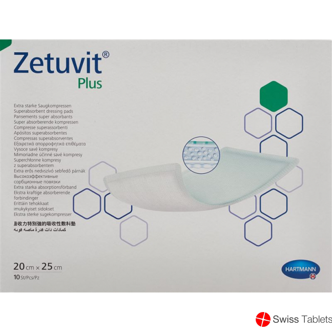 Zetuvit Plus Absorptionsverband 20x25cm 10 Stück buy online