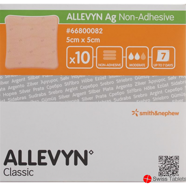 Allevyn Ag Non-Adhesive Wundkompressen 5x5cm 10 Stück buy online