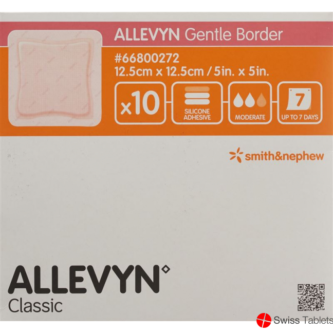 Allevyn Gentle Border Wundverband 12.5x12.5cm 10 Stück buy online