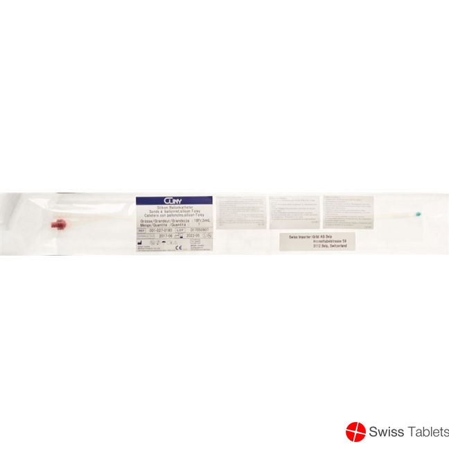 Cliny Silikon Ballonkatheter 5ml Ch18 Transparent buy online