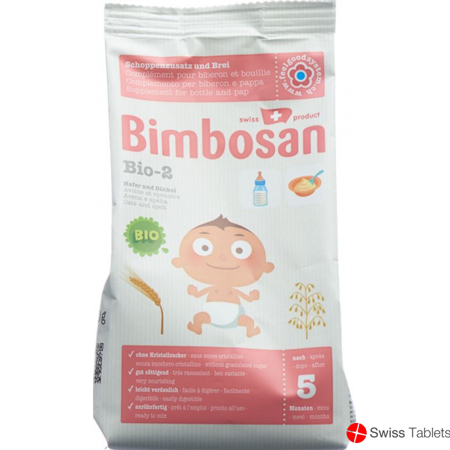 Bimbosan Bio-2 Hafer und Dinkel Pulver Refill 300g buy online