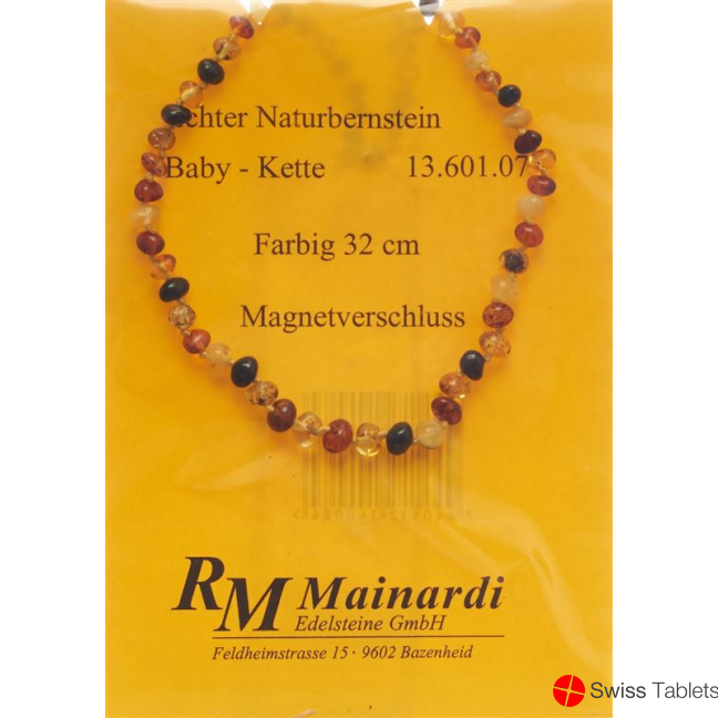 Mainardi Bernstein Babykette Farbig 32cm Magnetverschluss buy online