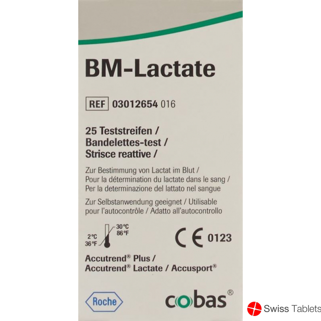 Cobas Accutrend Lactat Teststreifen 25 Stück buy online
