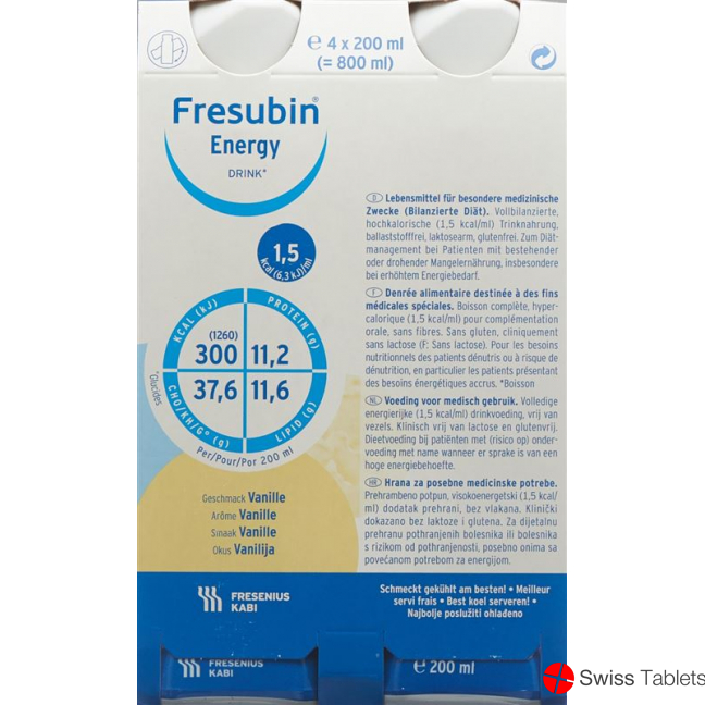 Fresubin Energy Drink Vanille 4x 200ml buy online