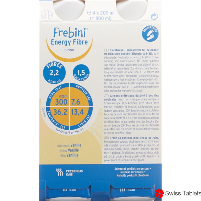 Frebini Energy Fibre Drink Vanille 4x 200ml buy online