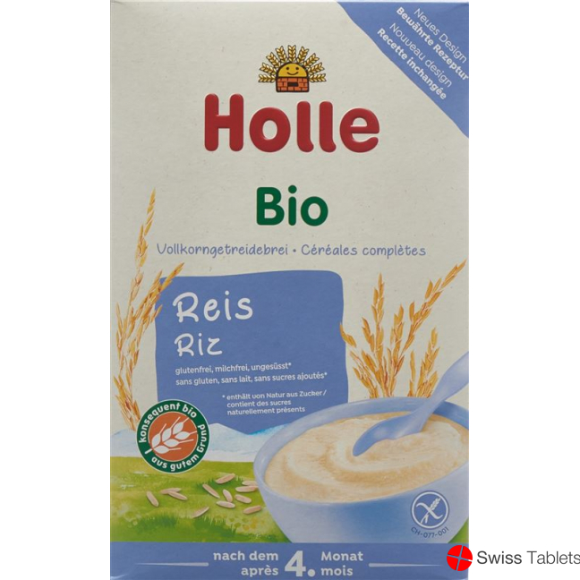 Holle Babybrei Reisflocken Bio 4m 250g buy online